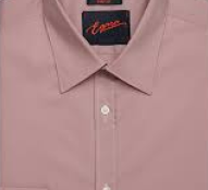 Short Sleeve Button Down Men’s Shirt Cotton 100%- Solid Pink Salmon