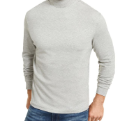 Long Sleeve Regular Fit Light Gray Turtleneck